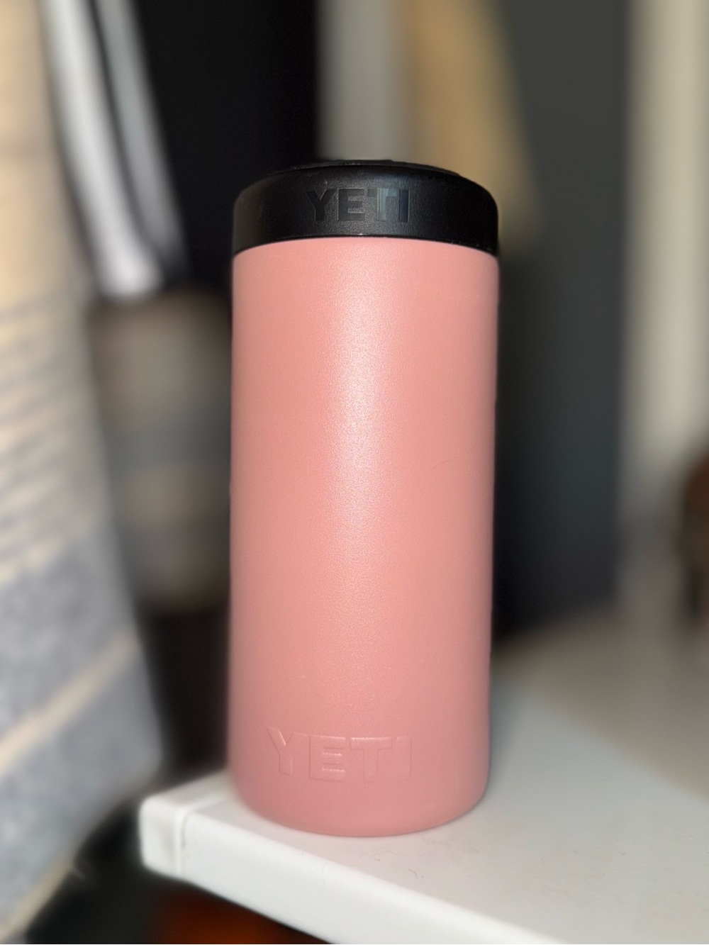 Yeti Rambler Colster 12 oz Slim Can Insulator Sandstone Pink